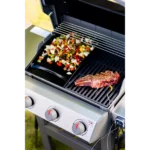 Barbecue gaz WEBER Spirit II E-310 noir grill e et plancha 3 bruleurs sur chariot, 60x44 cm – Image 4