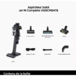 Aspirateur balai SAMSUNG Jet 95 Complete VS20C95E4TB – Image 20