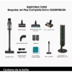 Aspirateur balai SAMSUNG Bespoke Jet Plus Complete 2 Batteries VS20B95B43N – Image 11