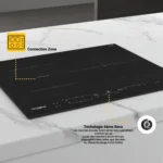 Plaque induction WHIRLPOOL WBB3760BF 56cm Connection Zone – Image 2